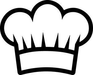 chefs hat silhouette vector illustration