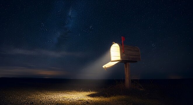 Mailbox at Night 