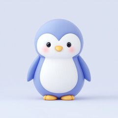 Obraz premium Cute cartoon penguin doll