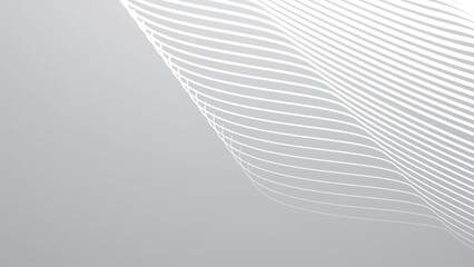 Grey Abstract Background with White Line Modern Minimal Pattern Texture Vector Graphic Design