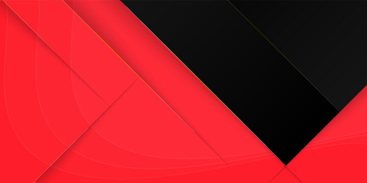 Abstract geometric black and red square theme overlap background for graphic design. Eps10 vector