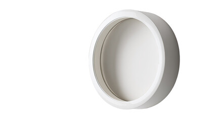 White oval frame with rounded edges