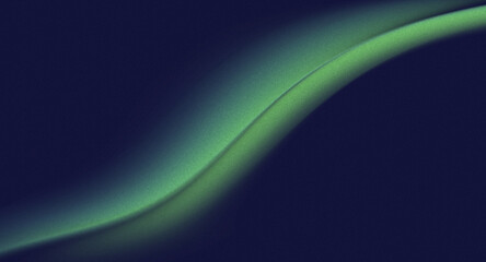 Obraz premium gradation green wavy on blue background illustration