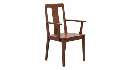 MidCentury Modern Armchair Elegant Wooden Chair Design