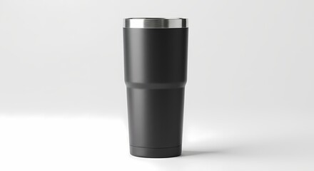 Sleek Matte Black Tumbler Product Photography for Branding  Marketing