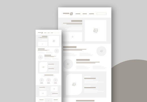 Landing Page Wireframe Template
