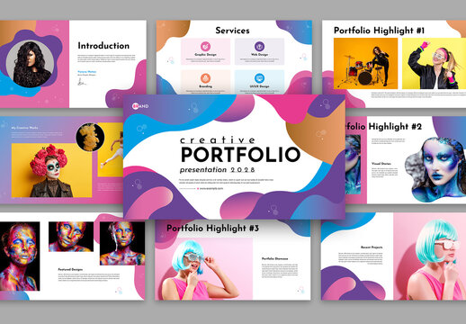 Minimal Portfolio Presentation Template Layout