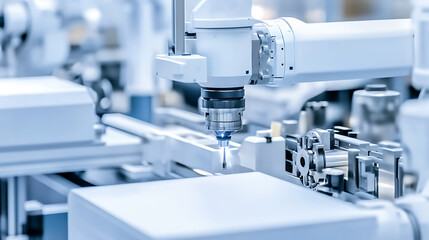 Precision Robotic Arm in Automated Manufacturing Process