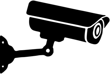 vector illustration of a security camera, cctv