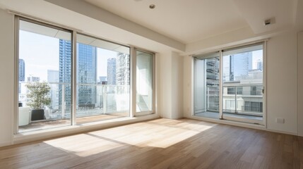 Fototapeta premium 明るく広々としたリビング