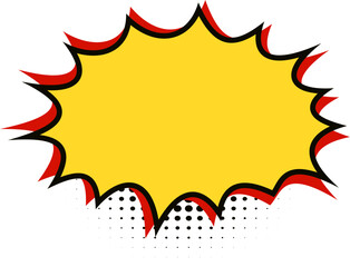 Comic Explosion with Halftone, Comic Explosion © Nabata Art