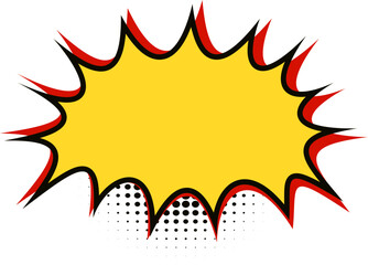 Comic Explosion with Halftone, Comic Explosion