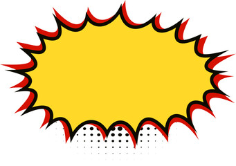 Comic Explosion with Halftone for Retro Design, Comic Explosion © Nabata Art