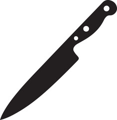 The knife icon. Chopper Knife symbol. Flat
