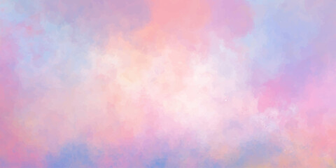 Abstract pink and purple watercolor texture grunge wallpaper design with a vintage aged paper background. hand drawn painting, Color powder exploding canvas element. watercolor digital art painting.