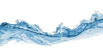 Azure water flows in a long, sinuous line