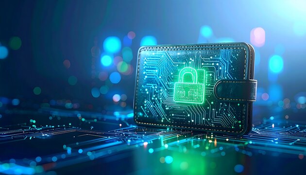 Digital wallet with security lock