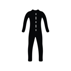 Black jumpsuit with front buttons, apparel, fashion garment for adults and children
