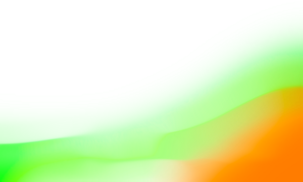Abstract Vibrant Green And Orange Gradient Waves