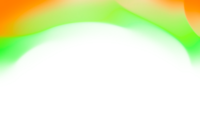 Abstract Vibrant Green And Orange Gradient Waves