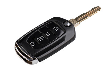 Black car key fob with four buttons