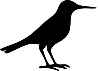 Bird Silhouette Vector | Flying Animal Outline Clipart SVG