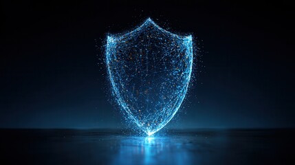 Digital shield of light particles protecting against cyber threats