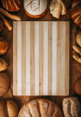 Tabl&oacute;n de madera para cortar panes