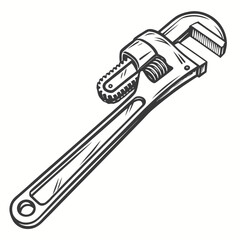 Adjustable pipe wrench tool adjustable wrench plumbing tool