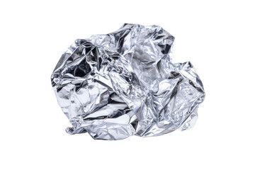 Fototapeta premium Crumpled sheet of metallic foil