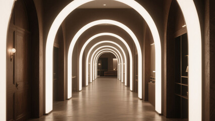 corridor of the old building