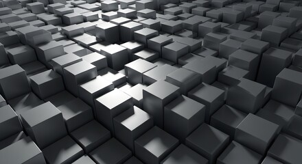 Abstract 3D Cubes Pattern Background.
