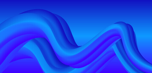 Abstract blue wave background with smooth gradient for modern design and digital communication use