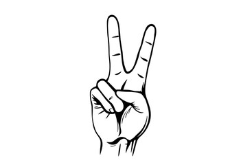 Obraz premium hand with a finger up