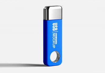 Standing USB Pen Drive Mockup
