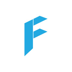F letter logo monochrome design on black background.F letter design for business logo