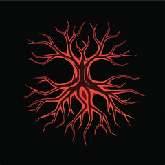 abstract red background