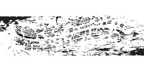 Dry Brush Strokes and Scratches Retro Grunge Background. Distressed Grungy Seamless Pattern Design eps 10