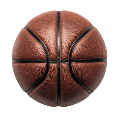 Close-up of a brown basketball