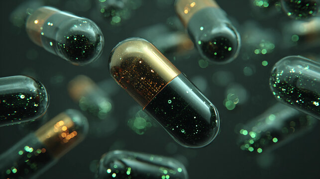 Biohacking Pills Futuristic Style