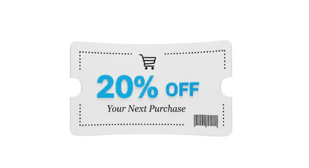 Unlock amazing savings with this 20% off coupon for your next purchase, a perfect promotional tool for any business.
