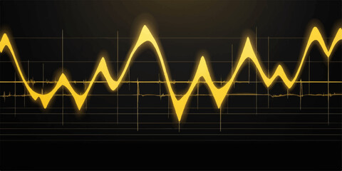 Medical EKG heartbeat pulse on a blue hospital monitor screen showing a line graph wave