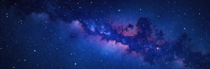 Obraz premium Vibrant Night Sky Celestial Constellation with Cosmic Dust and Nebulae, Perfect for Astrology, Astronomy, and Fantasy Designs