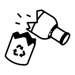 A hand drawn style icon showing agriculture waste
