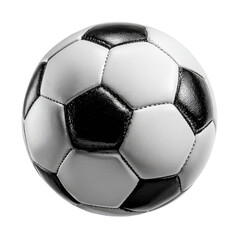 Soccer ball, black and white, round
