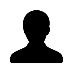 Monochromatic side profile of a person, showcasing their silhouette in black and white