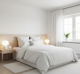 Fototapeta premium modern bedroom interior