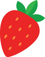 Obraz premium Juicy red strawberry slice vector illustration detailed fresh fruit art scalable eps transparent background