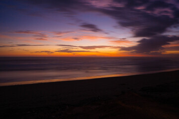 atardecer en el mar