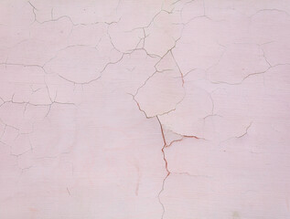 A wall with cracks and holes in it